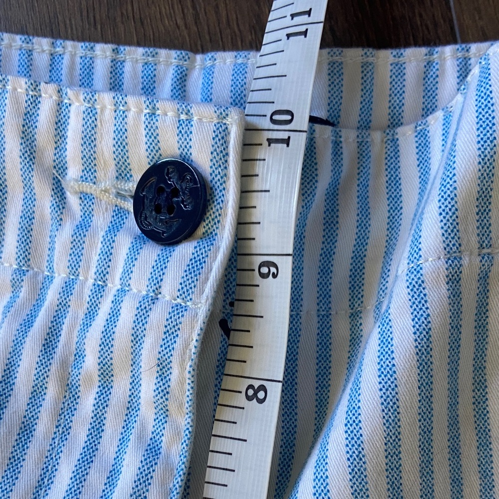 Nautica Blue and White Anchor Print Women's Shorts - Picture 6 of 7